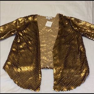 Calvin Klein Gold Sequined Blazer